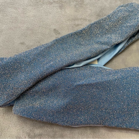 New! Baobab goa top glossy blue bikini top one shoulder 24317 - Picture 5 of 8